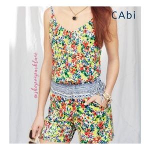 CAbi Limited Edition Floral Fiesta Romper, XS